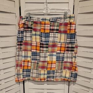 Moka Sport Plaid Patchwork Mini Skirt Size 12